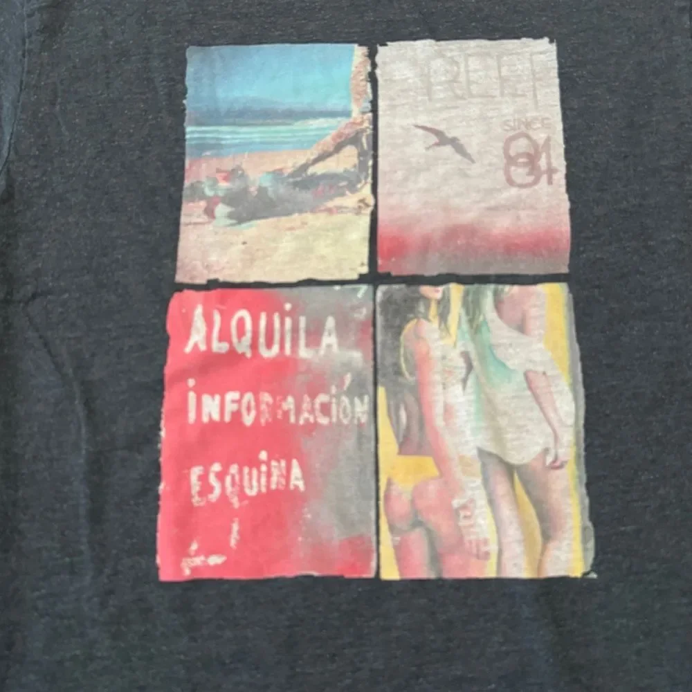 Reef Short Sleeve T-Shirt Medium EUC - Picture 3 of 5